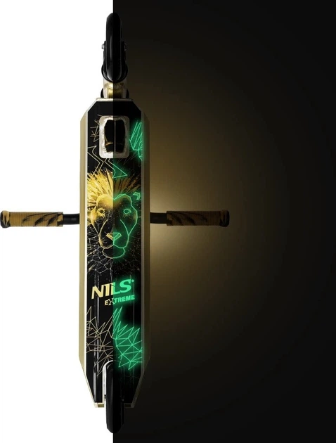 Самокат Nils Extreme Флуоресцентний Lion HS155 Золотий (5905504100131) - зображення 9