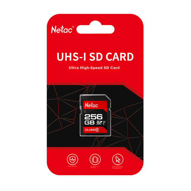 Карта пам'яті Netac P600 Technology Red SDXC 256GB Class 10 UHS-I U1 V10 - зображення 3