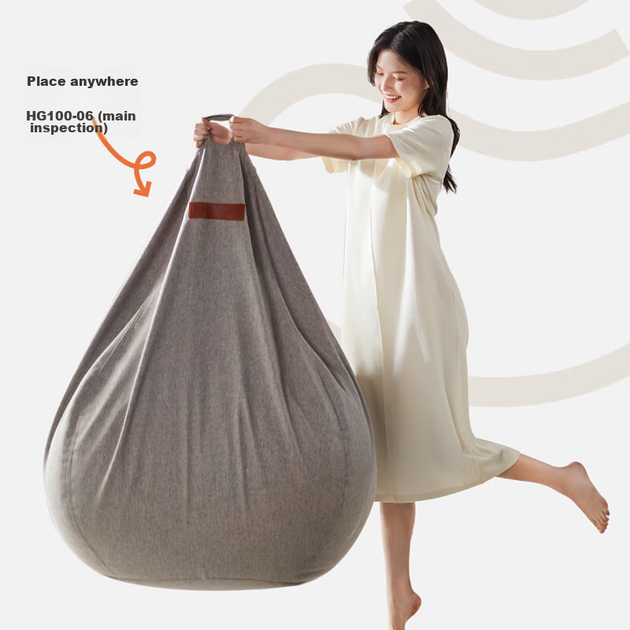 Кресло-мешок LUCKYSAC Lazy Bean Bag Sofa EPP для гостиной, спальни, балкона, одноместное, в форме татами, небольшое, удобное, тепло-серого цвета. - Фото 8 Кресло-мешок LUCKYSAC Lazy Bean Bag Sofa EPP для гостиной, спальни, балкона, одноместное, в форме татами, небольшое, удобное, тепло-серого цвета. - изображение 8