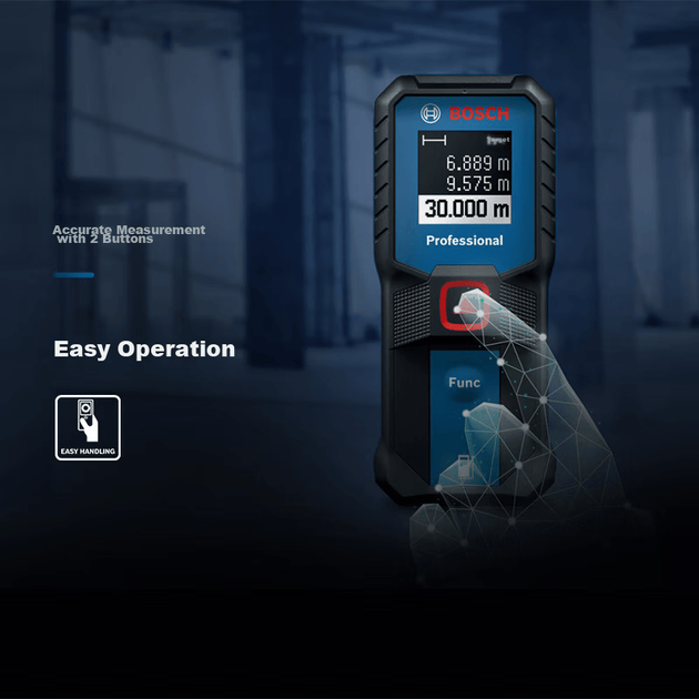 Инфракрасный дальномер BOSCH, электронная линейка, лазерный измерительный прибор, компактный и портативный, 30 метров GLM 30-23 - изображение 4