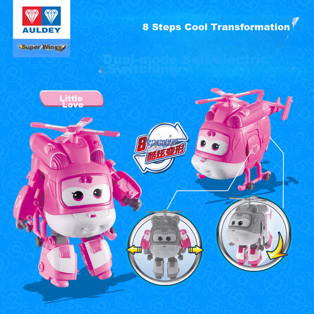 Набор AULDEY Super Wings All-Star Reunion, 12 трансформирующихся роботов в подарочной коробке, детский игровой набор, подарок на день рождения. - изображение 5
