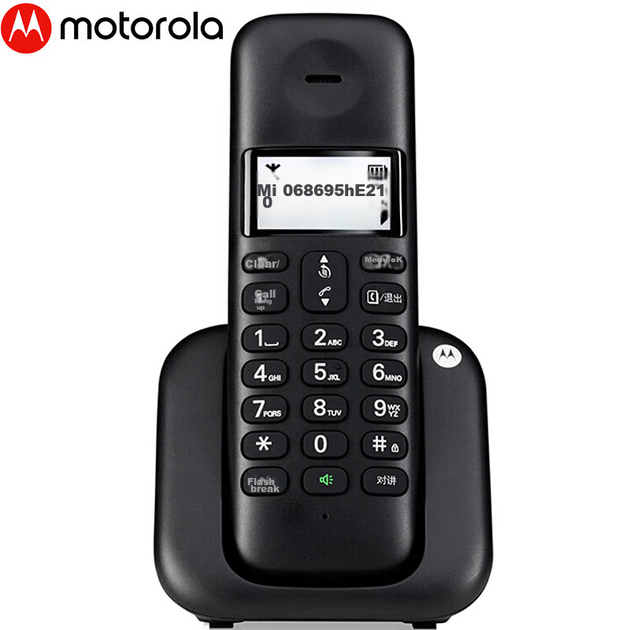 Цифровий бездротовий телефон Motorola, бездротовий стаціонарний телефон, лише трубка або комплект із базовою станцією, великий екран із білим підсвічуванням, чітке керування в режимі hands-free, для офісного та домашнього використання, T301C (чорний) - Фото 9 Цифровий бездротовий телефон Motorola, бездротовий стаціонарний телефон, лише трубка або комплект із базовою станцією, великий екран із білим підсвічуванням, чітке керування в режимі hands-free, для офісного та домашнього використання, T301C (чорний) - изображение 9
