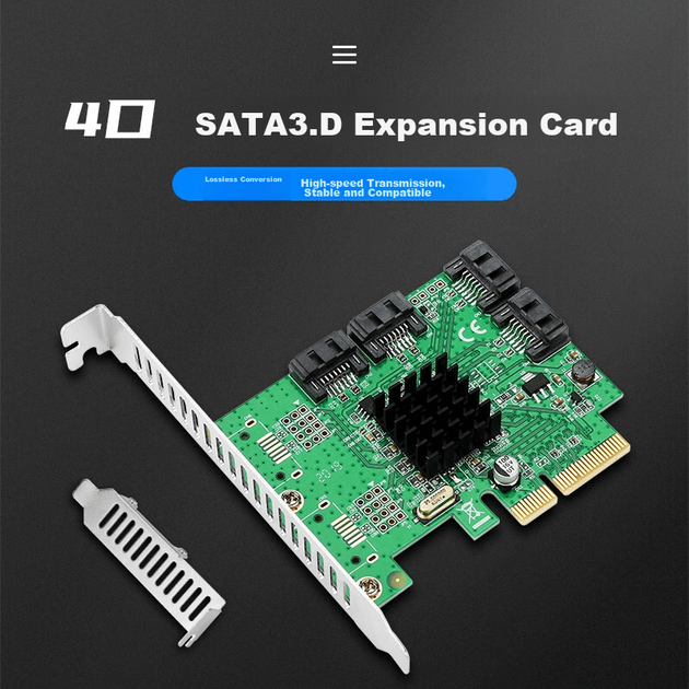 Контроллер MOGE MC2687 4-канальный PCI-E to SATA 3.0 RAID - изображение 3