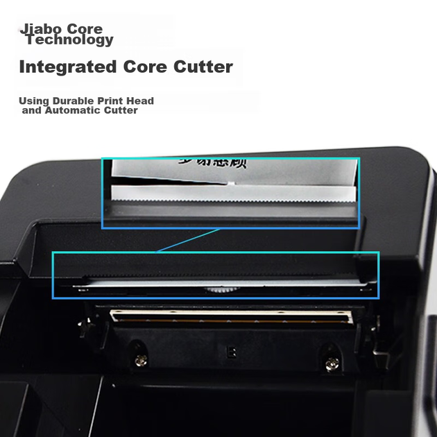Термопринтер Gprinter GP-L80180I, 80 мм, мережевий порт + порт для грошової скриньки, готель, ресторан, магазин, кафе, стійка реєстрації, касир, кухонний друкарський апарат для чеків з автоматичним різаком паперу - изображение 5