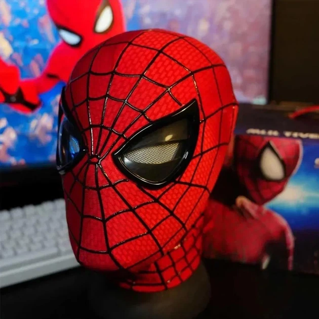 Детская игрушка маска супергероя Человека-паука The Amazin Spider Man 2, с подвижными элементами - изображение 4