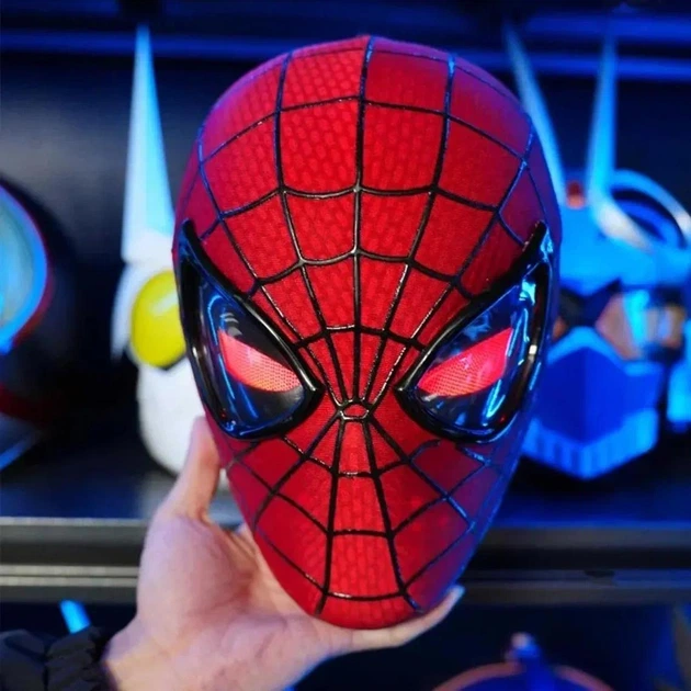 Детская игрушка маска супергероя Человека-паука The Amazin Spider Man 2, с подвижными элементами - изображение 5