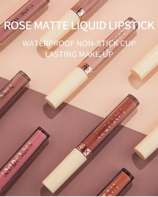 Губна помада Lipstick Matte Liquid HANDAIYAN №6 матова - изображение 4