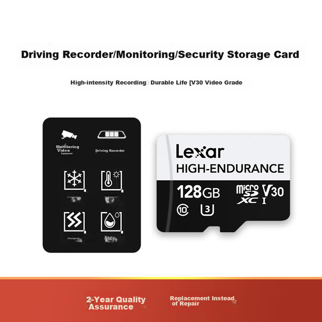 Карта пам'яті Lexar High Endurance microSDXC 128GB Class 10 UHS-I U3 V30 (LSDM10-128GABCNHE) - зображення 6