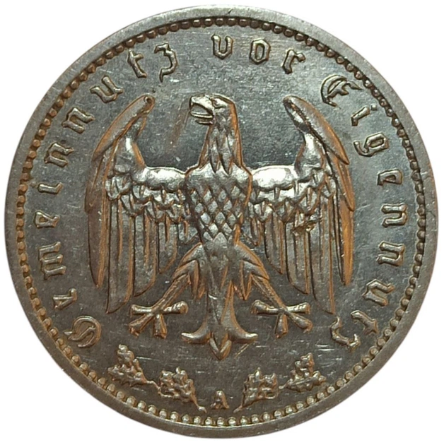 Колекційна монета "1 марка" 4,85 г 1933-1939 роки - изображение 2