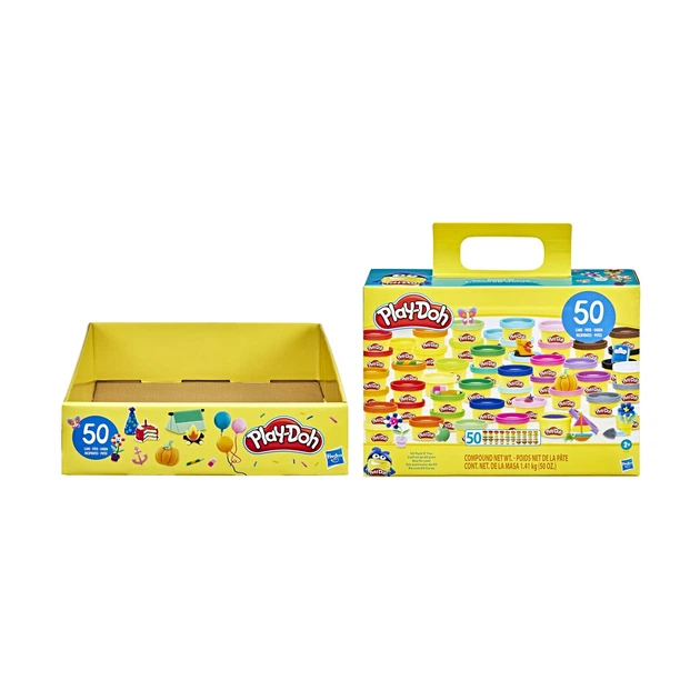Zestaw kreatywny z ciastoliną Hasbro Play-Doh 50 Pack O Fun 50 mini tub (F1535) (5010993911950) - obraz 5