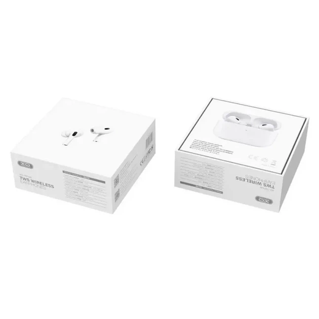 Навушники XO T5 TWS Bluetooth 5.3, бездротові, з кейсом, мікрофон, сенсорне керування, білі - зображення 2