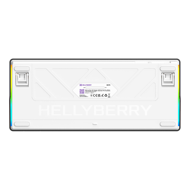 Клавіатура ігрова Hator Hellyberry HK75 механічна 75 клавіш USB Hellyberry Switch White/Violet - зображення 8