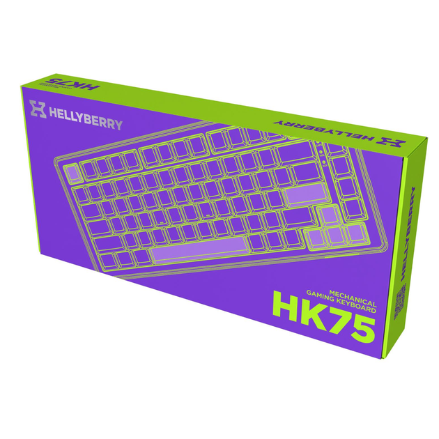 Клавіатура ігрова Hator Hellyberry HK75 механічна 75 клавіш USB Hellyberry Switch White/Violet - зображення 10