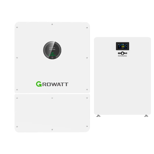 Комплект автономного енергозабезпечення Growatt WIT 15K-HU 15kW + Biom BALFP-512300-V2 15.36kWh White - Фото 1 Комплект автономного енергозабезпечення Growatt WIT 15K-HU 15kW + Biom BALFP-512300-V2 15.36kWh White - зображення 1