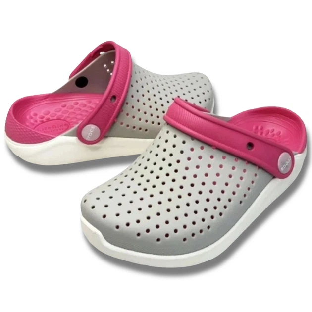 Детские Сабо Crocs Literide Kids Clog 30 р 18.4-19.1 см Серые 205964-С13 Pearl/White - Фото 2 Детские Сабо Crocs Literide Kids Clog 30 р 18.4-19.1 см Серые 205964-С13 Pearl/White - изображение 2