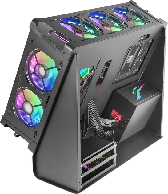 Корпус Mars Gaming MCB (Custom Premium Edition) / Без БЖ / ATX / Підтримка GPU до 455 мм / Чорний - зображення 3