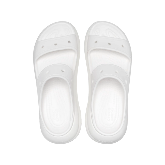 Сандалии на высокой платформе Crocs Classic Crush Sandal 35 р 21.5-22.4 см Белые 207670 M3/W5 White - изображение 3