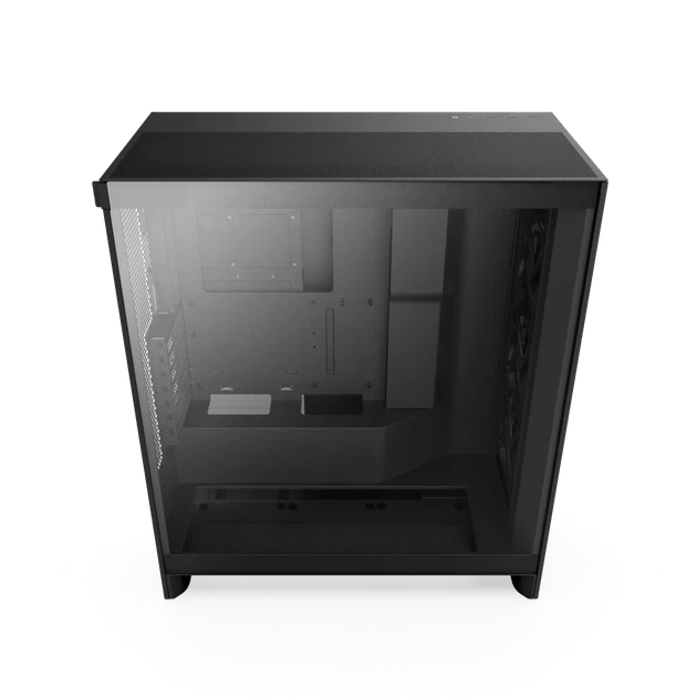Корпус NZXT H7 Flow All / Mid-Tower / ATX, E-ATX / RGB / 3x120мм вент. / Скляне вікно / Чорний - зображення 5