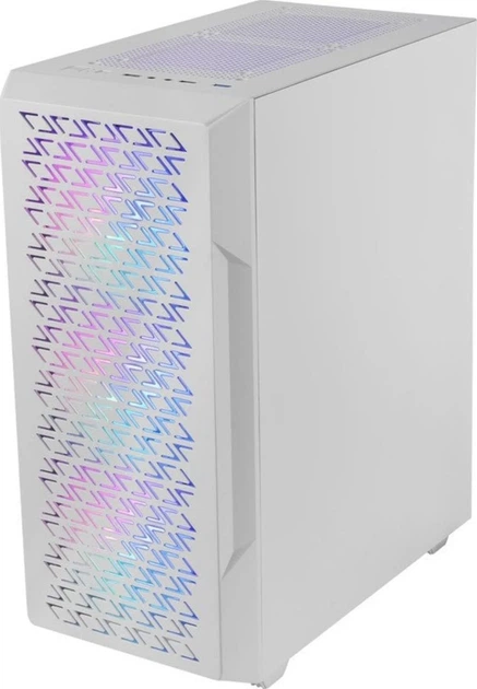 Корпус Mars Gaming MC-GEO / без БП / ATX / Mid-Tower / Сетчатая панель / Закаленное стекло / 4x120мм FRGB вентилятора / Белый - изображение 3