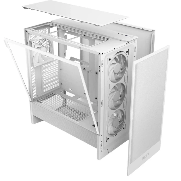 Корпус NZXT H5 Flow RGB (CC-H52FW-R1) / без БЖ / Білий - зображення 11
