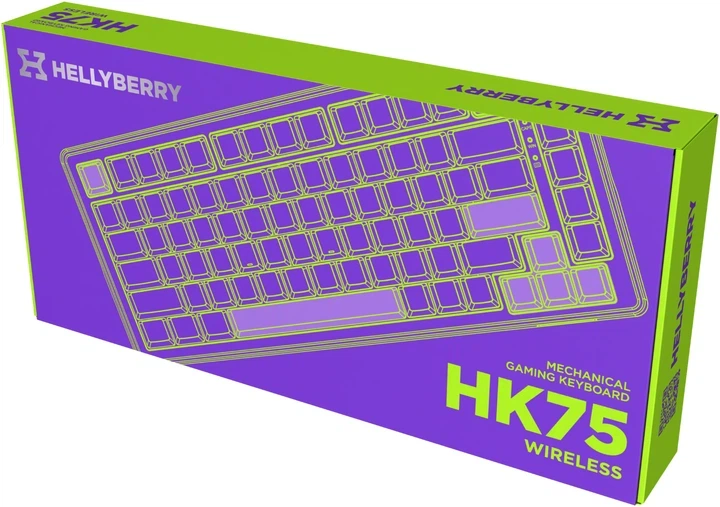 Клавіатура бездротова Hator Hellyberry HK75 Mechanical Linear RGB Wireless/Bluetooth/USB White/Violet (HK75_wireless) - Фото 9 Клавіатура бездротова Hator Hellyberry HK75 Mechanical Linear RGB Wireless/Bluetooth/USB White/Violet (HK75_wireless) - зображення 9
