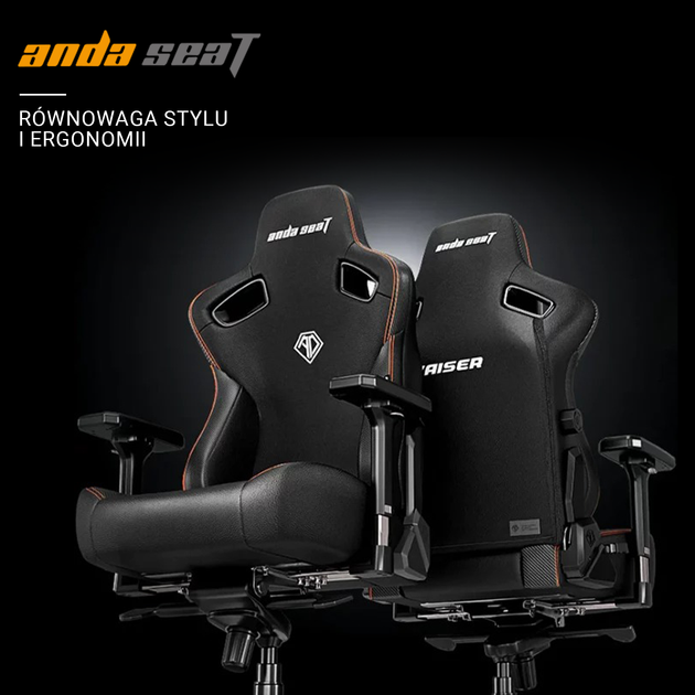 Крісло ігрове Anda Seat Kaiser 3 Size L Dark Grey (AD12YDC-L-01-GB-CF) - зображення 2