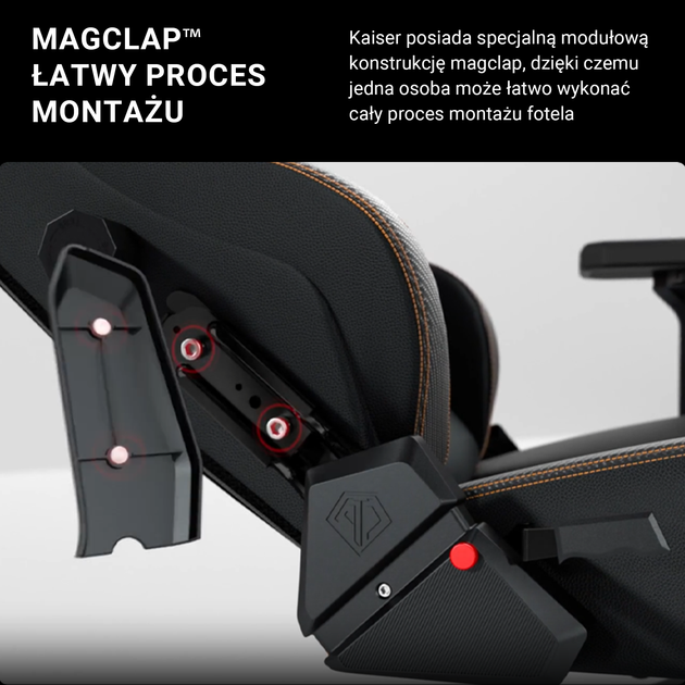 Крісло ігрове Anda Seat Kaiser 3 Size L Dark Grey (AD12YDC-L-01-GB-CF) - зображення 7