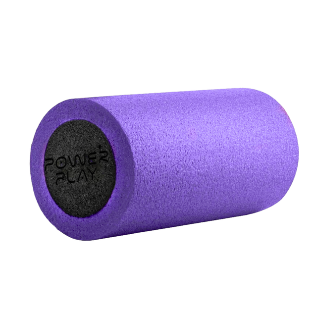 Масажний ролик (роллер) гладкий PowerPlay 4021 Fitness Roller Чорно-фіолетовий (30x15см.) - Фото 2 Масажний ролик (роллер) гладкий PowerPlay 4021 Fitness Roller Чорно-фіолетовий (30x15см.) - изображение 2