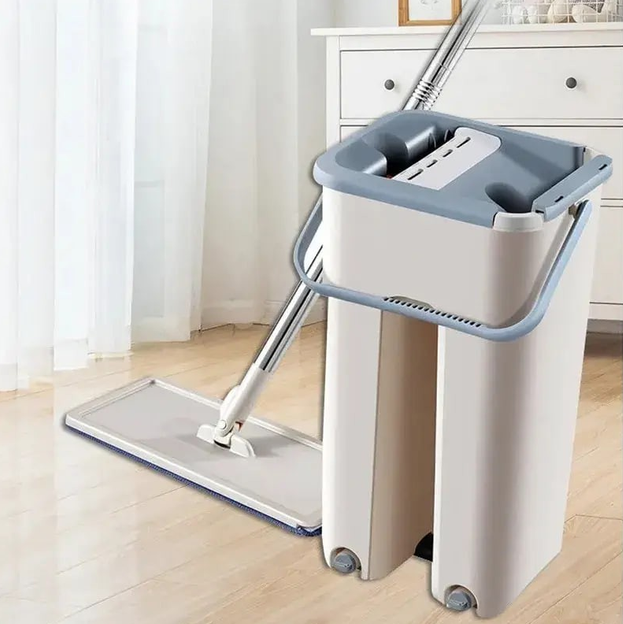 Швабра мікрофібра Cleaner 360 з віджимом + ведро, зручна конструкція - зображення 3
