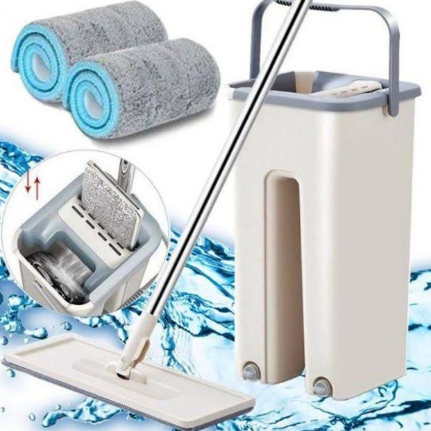Швабра мікрофібра Cleaner 360 з віджимом + ведро, зручна конструкція - зображення 5