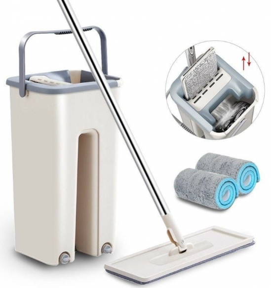 Швабра мікрофібра Cleaner 360 з віджимом + ведро, зручна конструкція - зображення 6