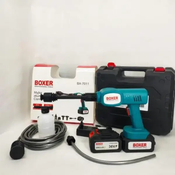 Акумуляторна мийка високого тиску BOXER BX-7011 2 акб 36 В 4000 mAh кейс - Фото 5 Акумуляторна мийка високого тиску BOXER BX-7011 2 акб 36 В 4000 mAh кейс - зображення 5