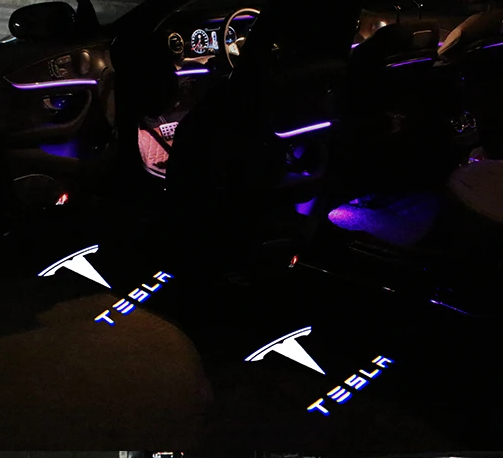 Подсветка дверей тесла проекция для Model S Y 3 X Tesla тесла 2 штуки - Фото 4 Подсветка дверей тесла проекция для Model S Y 3 X Tesla тесла 2 штуки - изображение 4