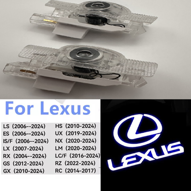 Подсветка дверей лексус проекция для Lexus 4 штуки на 4 двери - изображение 3