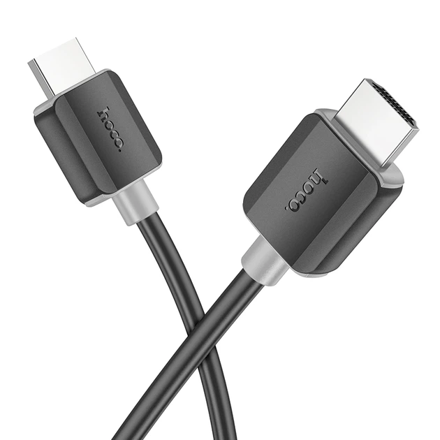 Кабель HOCO US08 HDTV 2.0 male-to-male 4K HD data cable(L=3M) Black - Фото 2 Кабель HOCO US08 HDTV 2.0 male-to-male 4K HD data cable(L=3M) Black - изображение 2