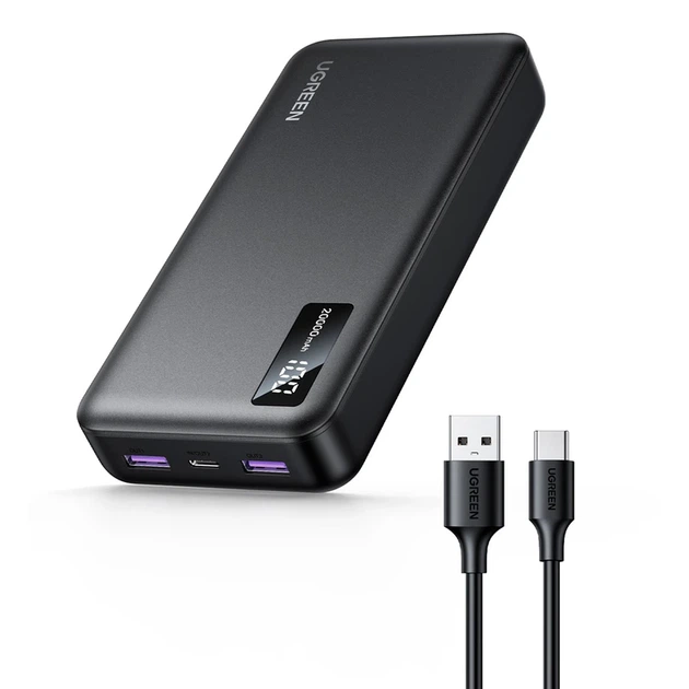 Зовнішній акумулятор UGREEN PB312 20000mAh PD 20W - зображення 3