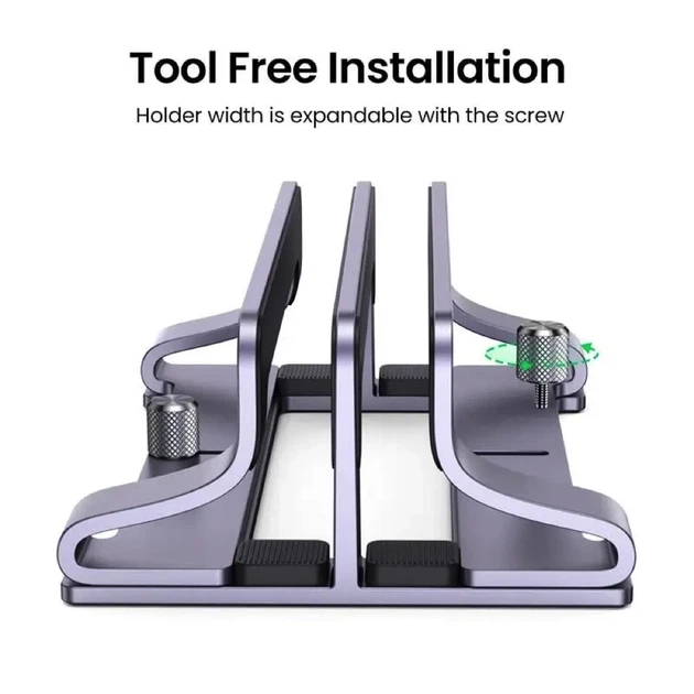 Підставка для ноутбука UGREEN LP258 Vertical Laptop Stand (Dual-slot)(UGR-60643) - зображення 2