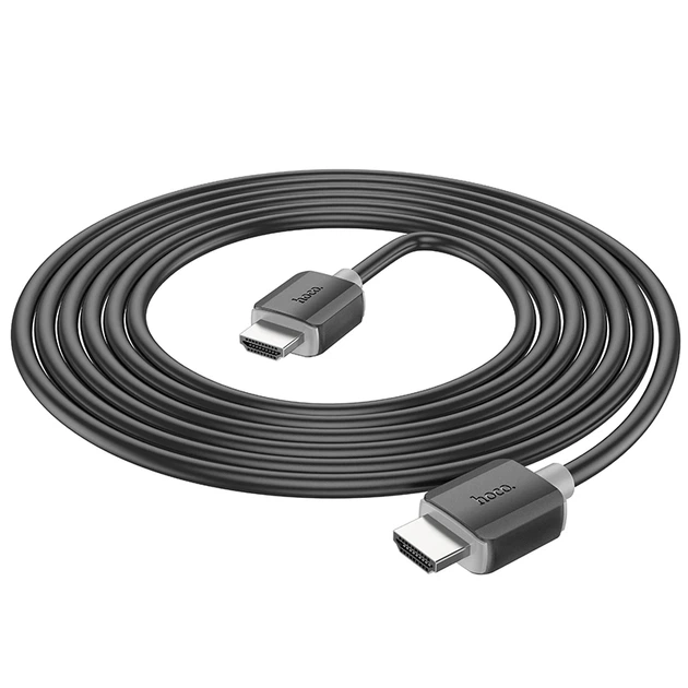 Кабель HOCO US08 HDTV 2.0 male-to-male 4K HD data cable(L=3M) Black - Фото 5 Кабель HOCO US08 HDTV 2.0 male-to-male 4K HD data cable(L=3M) Black - изображение 5