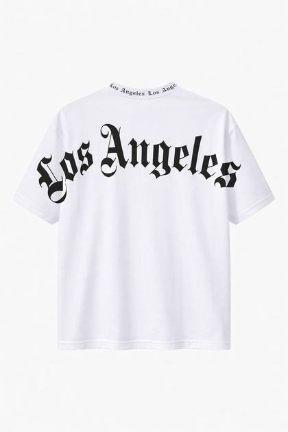 Стильная мужская футболка Los Angeles размер XL белая 26127495 - изображение 5