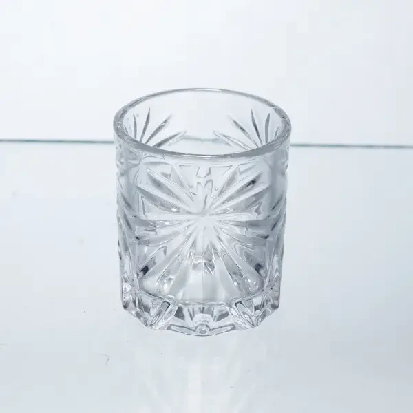 Набор рюмок для настоек Rocks Glass 6 штук по 75 мл с рельефным узором HP-17-8 - изображение 3