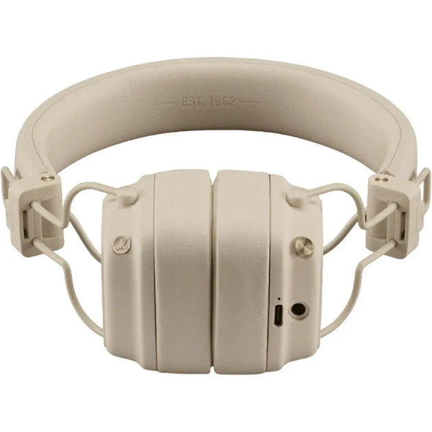 Наушники с микрофоном Marshall Major V Cream (1006833) - изображение 2