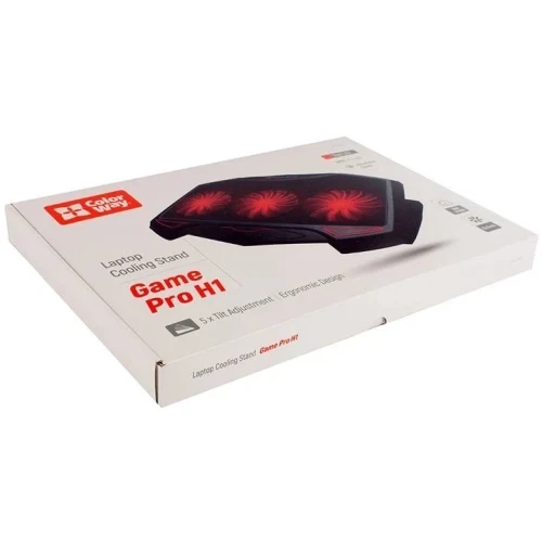 Подставка для ноутбука до 17" ColorWay Game Pro H1, Black (CW-CGPH1) - Фото 9 Подставка для ноутбука до 17" ColorWay Game Pro H1, Black (CW-CGPH1) - изображение 9
