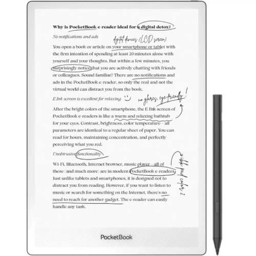 Электронная книга 10.3" PocketBook InkPad One, Black (PB1030-8-WW) - Фото 2 Электронная книга 10.3" PocketBook InkPad One, Black (PB1030-8-WW) - изображение 2