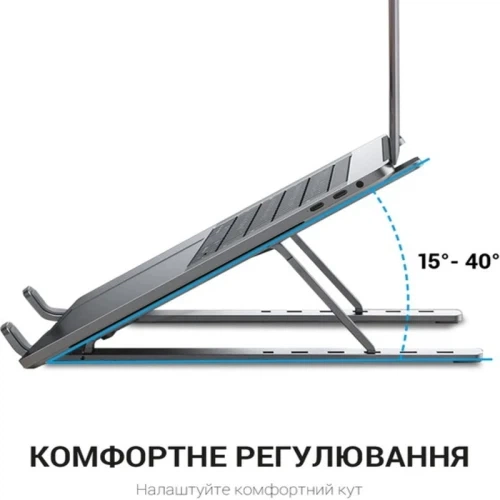 Подставка для ноутбука до 16" OfficePro LS320G, Grey - Фото 4 Подставка для ноутбука до 16" OfficePro LS320G, Grey - изображение 4