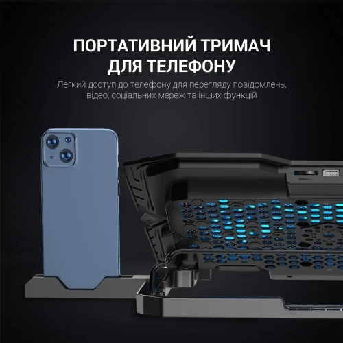 Подставка для ноутбука до 15.6" GamePro CP627, Black - изображение 9