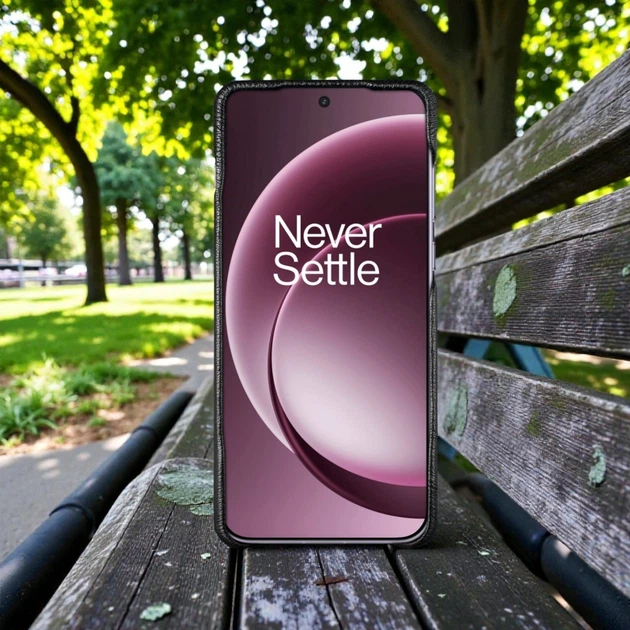Кожаная накладка Stenk Cover для OnePlus 15 Черный (80574) - Фото 2 Кожаная накладка Stenk Cover для OnePlus 15 Черный (80574) - изображение 2