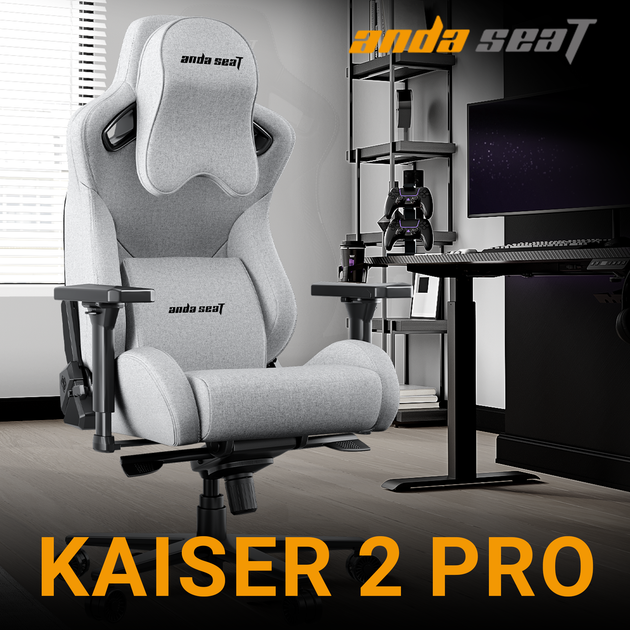 Fotel gamingowy Anda Seat Kaiser 2 XL Dark Gray Fabric (AD12YXL-17-GB-F) - Zdjęcie 11 Fotel gamingowy Anda Seat Kaiser 2 XL Dark Gray Fabric (AD12YXL-17-GB-F) - obraz 11