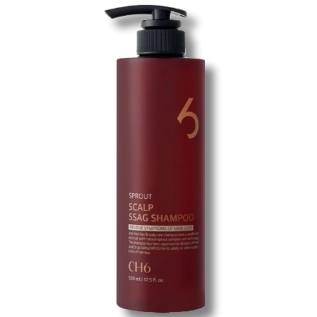 Шампунь від випадіння волосся CH6 Scalp Ssag Shampoo 520ml - Фото 1 Шампунь від випадіння волосся CH6 Scalp Ssag Shampoo 520ml - изображение 1