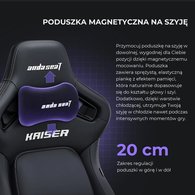 Fotel gamingowy Anda Seat Kaiser 4 XL Maroon (AD12YDDC-XLL-20-A-PV/C) - Zdjęcie 11 Fotel gamingowy Anda Seat Kaiser 4 XL Maroon (AD12YDDC-XLL-20-A-PV/C) - obraz 11