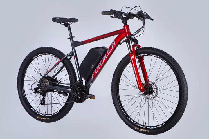 Велосипед з електроприводом 29" AL Formula eF-1 DD CS рама-21" 48B 17.5А*г 500Вт червоно-сріблястий 2026 - зображення 3